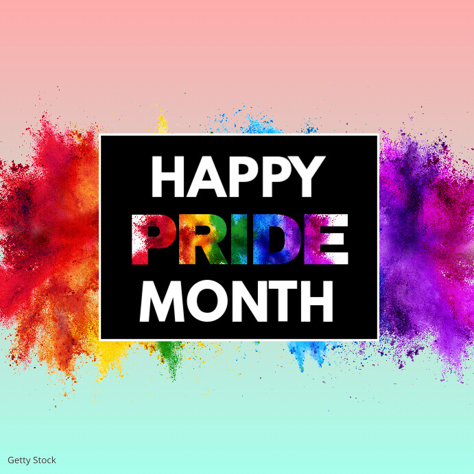 Happy Pride Month wishing card Greetings Pos Instagram template