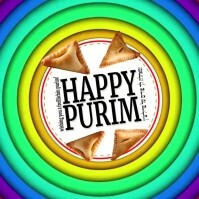 Happy Purim Post Template Сообщение Instagram