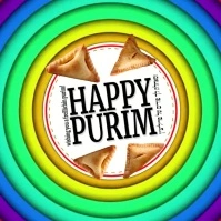 Happy Purim Post Template Instagram-bericht