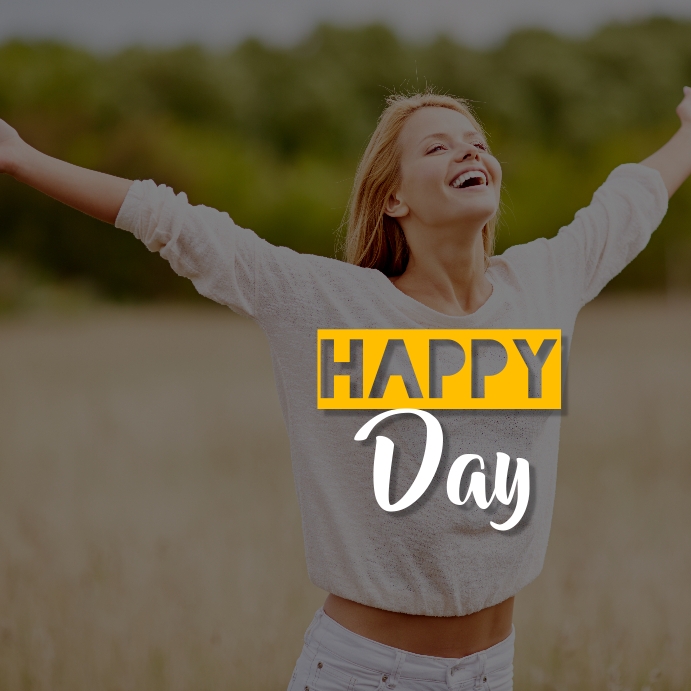 Pinterest Happy Posts Happy Quotes Template | PosterMyWall