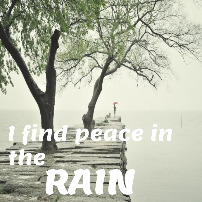 Happy Rain rain rainy day quotes (1) Instagram Post template