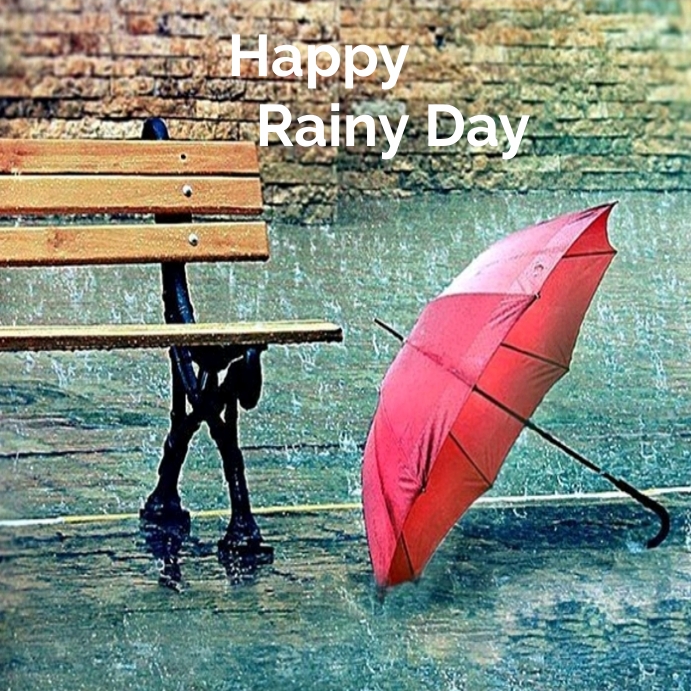 Copy of Happy rainy day Instagram post | PosterMyWall