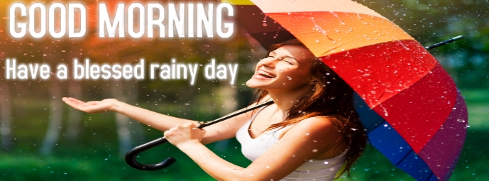 Happy Rainy Day rainy day (1) Facebook Cover Photo template