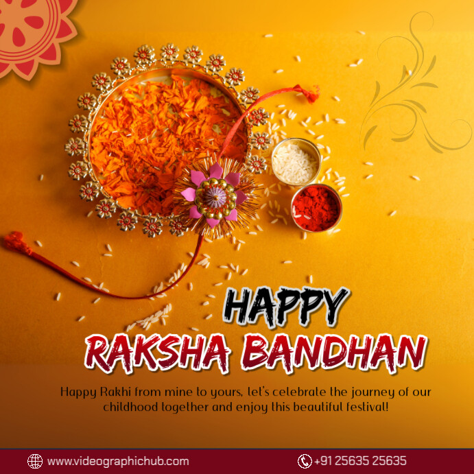 Happy Raksha Bandhan 2025 Template | PosterMyWall