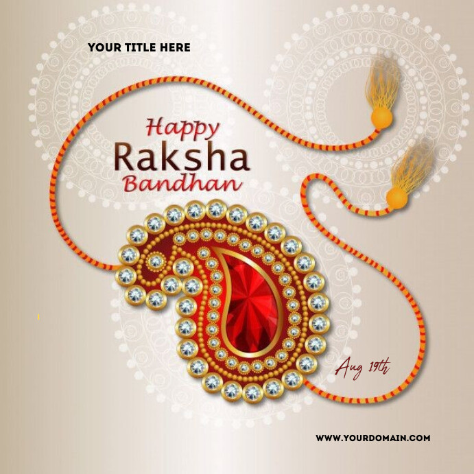 Modèle Happy raksha Bandhan | PosterMyWall