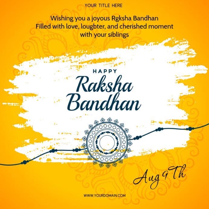 Happy Raksha Bandhan Templat | PosterMyWall