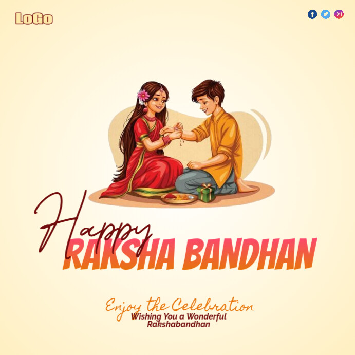 Copy of Happy Raksha bandhan poster flyer | PosterMyWall