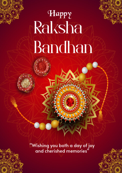 Happy Raksha Bandhan template 2025 | PosterMyWall