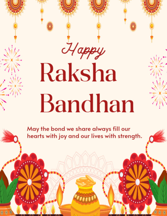 Happy Raksha Bandhan template 2025 | PosterMyWall