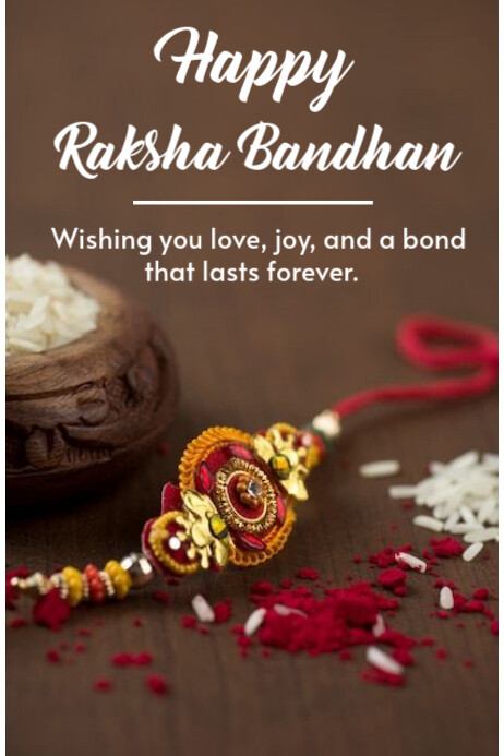 Happy Raksha Bandhan template 2025 | PosterMyWall