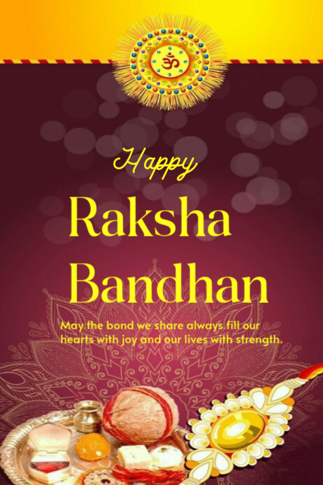 Happy Raksha Bandhan template 2025 | PosterMyWall