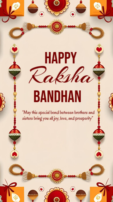 Happy Raksha Bandhan template 2025 | PosterMyWall