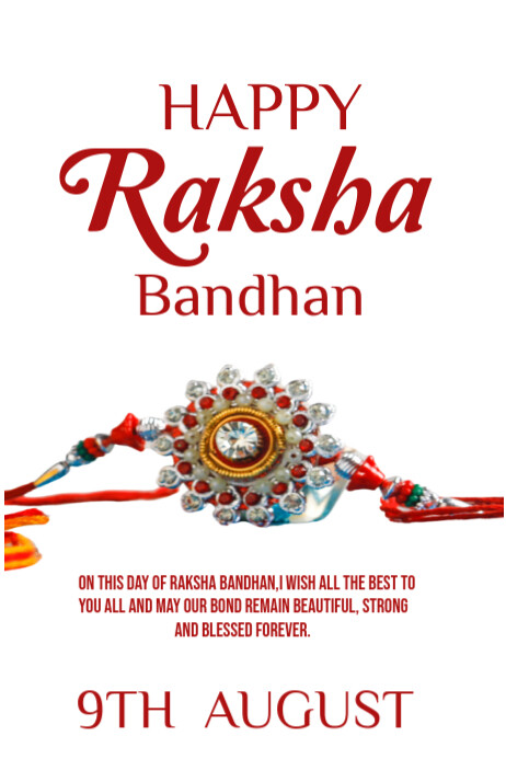 Copy of Happy raksha bandhan template 2025 | PosterMyWall