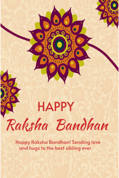 Copy of Happy Raksha Bandhan template 2025 | PosterMyWall