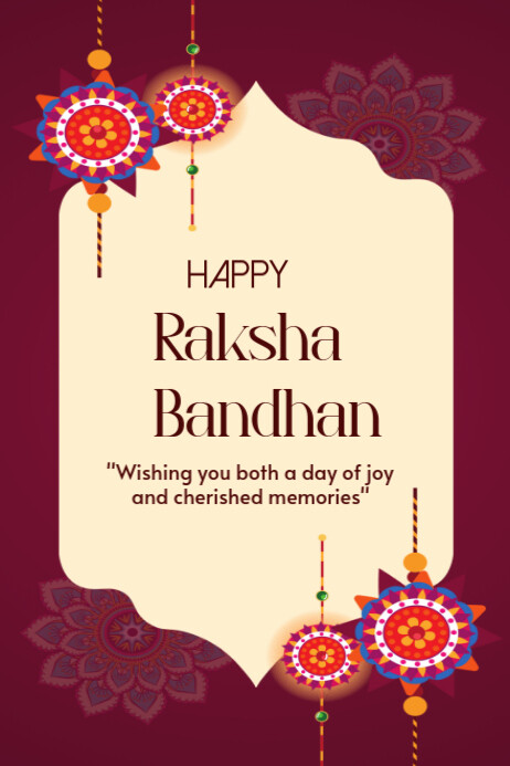 Happy Raksha Bandhan template 2025 | PosterMyWall