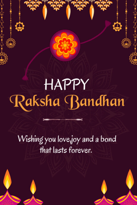 Happy Raksha Bandhan template 2025 | PosterMyWall