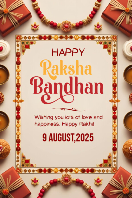 Copy of Happy Raksha Bandhan template 2025 | PosterMyWall