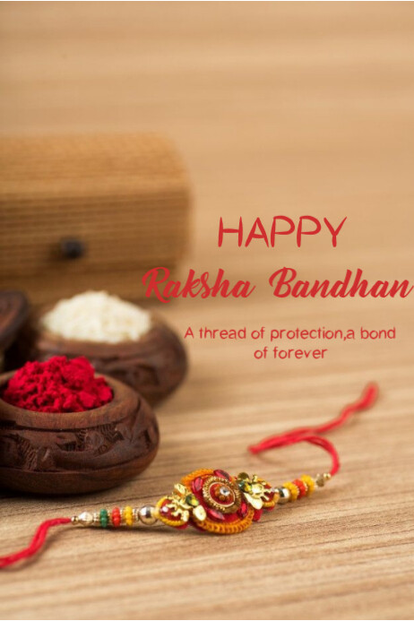 Happy Raksha Bandhan template 2025 | PosterMyWall