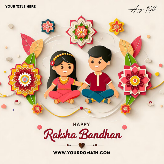 Modèle Happy raksha BandhanHappy raksha Bandhan | PosterMyWall