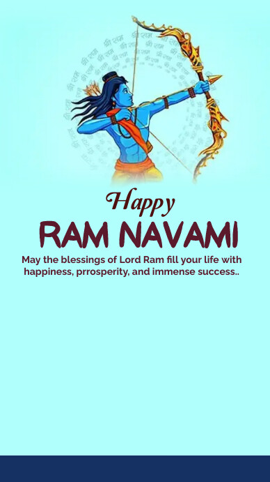 happy ram navami WhatsApp Status template