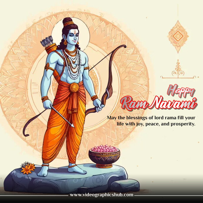 Happy Rama happy rama navami images Template | PosterMyWall