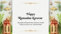 Happy Ramadan Al Mubarak best wishes Præsentation (16:9) template