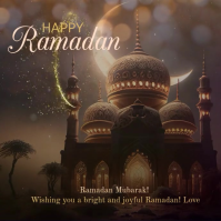 Happy ramadan animated instagram video Kvadrat (1:1) template