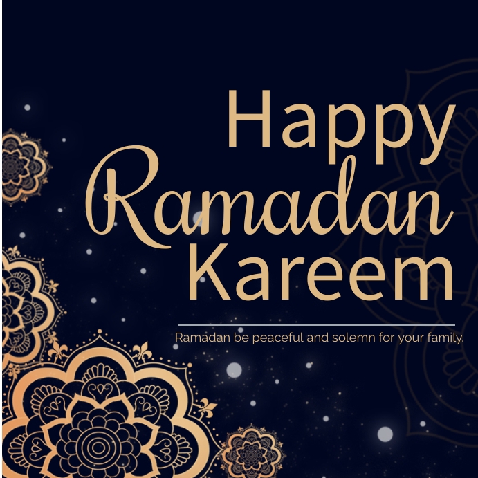 happy ramadan kareem Template | PosterMyWall