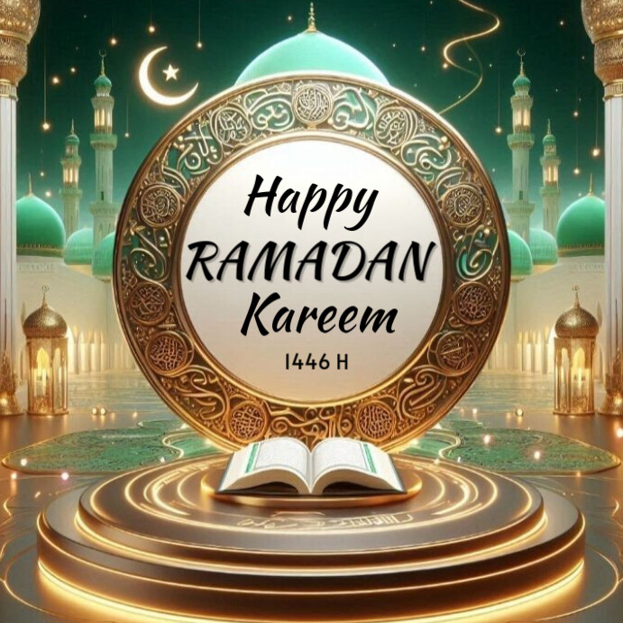 Happy Ramadan Kareem Instagram Post 2025 template