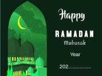 HAPPY RAMADAN MUBARAK Yard Sign template