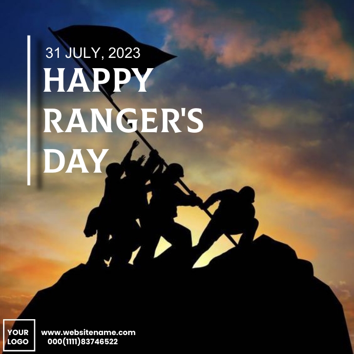 Run Ranger Run 2023 Happy rangers day 2023 Template | PosterMyWall