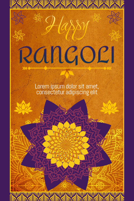 Bhapp Ragoli Copy of Happy Rangoli Poster Printable Template Free | PosterMyWall