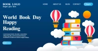 Happy Reading Day Facebook-evenementomslag template