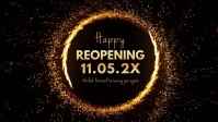 Happy Reopening Banner Header Advert Cover template