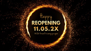 Sort Reopening Announcement Facebook Cover Video Template