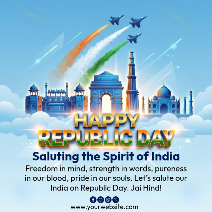 Copy of Happy Republic Day | PosterMyWall