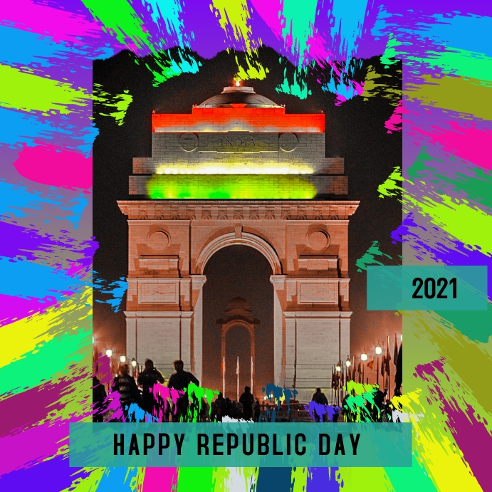 Happy Republic Day Publicação no Instagram template