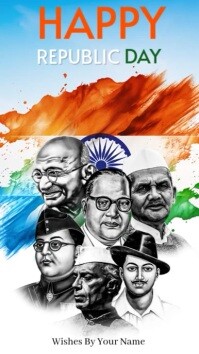 Hvid Republic Day Celebration Instagram Reel Template
