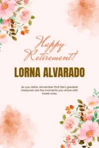 Happy Retirement! Poster template