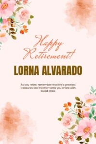 Happy Retirement! Poster template