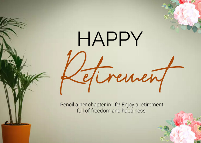 Basic Retirement Card Design happy retirement card Template | PosterMyWall