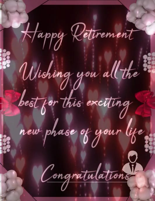 Happy retirement card Pamflet (VSA Brief) template