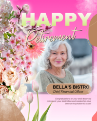 HAPPY RETIREMENT CARD Instagram Portrait template