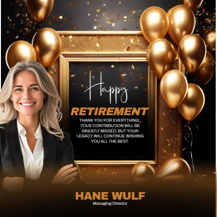 Plantilla de Happy Retirement Card Instagram Post | PosterMyWall
