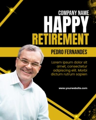 happy retirement Instagram Portrait template