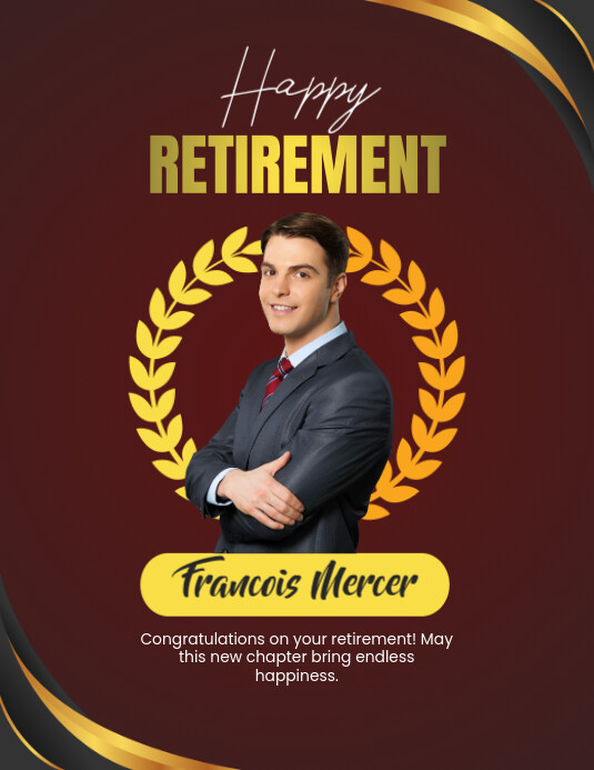 Happy Retirement Template | PosterMyWall