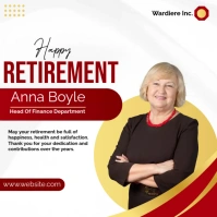 HAPPY RETIREMENT Instagram Post template