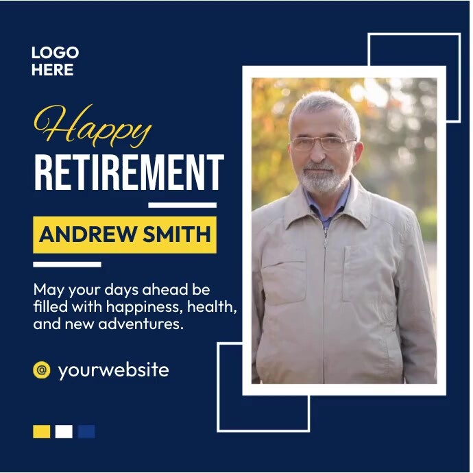 Happy Retirement Template | PosterMyWall