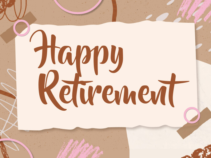 happy Retirement Apresentação template