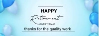 Happy retirement Portada de Facebook template